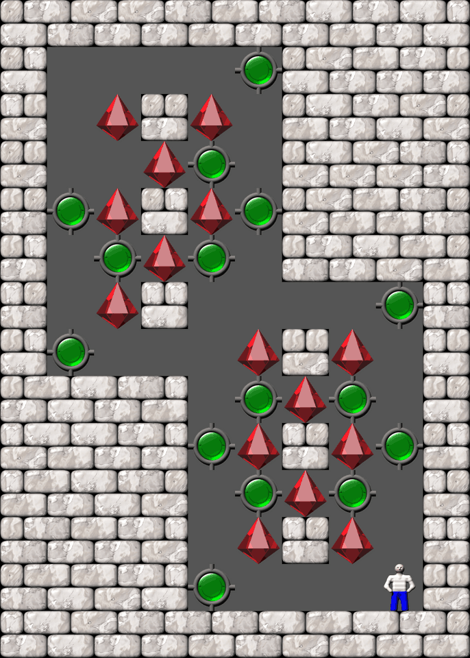 Сокобан More Bugs collections уровень 127